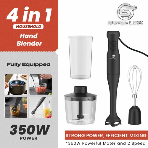 Superlex hand blender - 4-in-1,